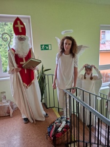 Se svatým Mikulášem v mateřské škole